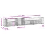 Casa si Gradina - Gradina si terasa - Mobilier exterior - Bancute de gradina - Banca de gradina & cos gabion, lemn masiv Douglas - Infinity.ro