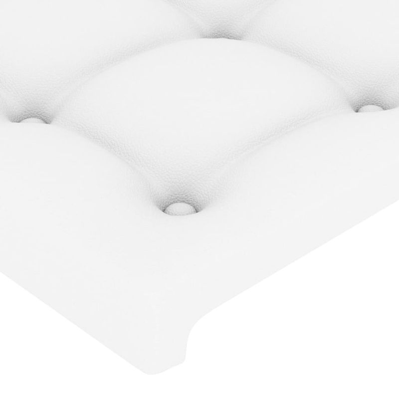 Casa si Gradina - Mobilier - Paturi si accesorii - Accesorii paturi - Tablii de pat, 2 buc, alb, 90x5x78/88 cm, piele ecologica - Infinity.ro