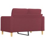 Casa si Gradina - Mobilier - Canapele si coltare - Canapele - Canapea cu 2 locuri, rosu vin, 120 cm, material textil - Infinity.ro