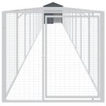 Petshop - Accesorii petshop - Culcusuri si custi - Custi interior si exterior - Cusca caine cu acoperis antracit 117x1221x123cm otel galvanizat - Infinity.ro