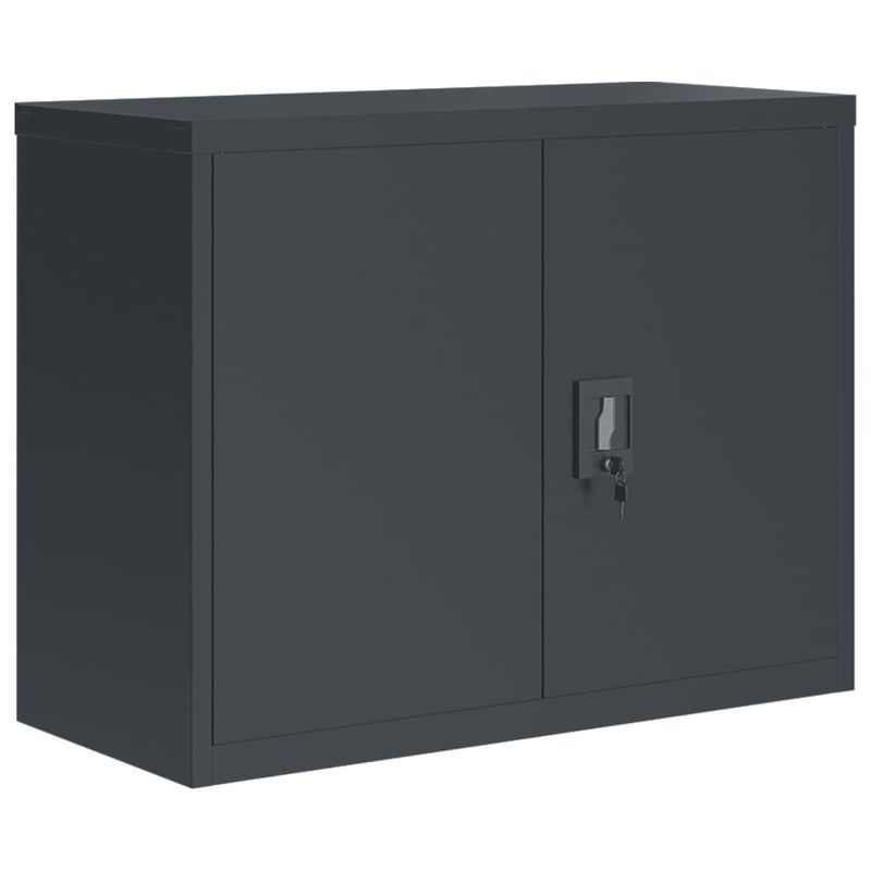 Casa si Gradina - Constructii - Depozitare, transport si protectie - Rafturi, fisete si vestiare - Fiset, antracit, 90x40x110 cm, otel - Infinity.ro