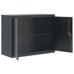 Casa si Gradina - Constructii - Depozitare, transport si protectie - Rafturi, fisete si vestiare - Fiset, antracit, 90x40x110 cm, otel - Infinity.ro