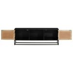 Casa si Gradina - Mobilier - Comode si corpuri - Comode - Comoda TV, 110x30x40 cm, lemn masiv de mango brut si fier - Infinity.ro