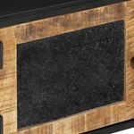 Casa si Gradina - Mobilier - Comode si corpuri - Comode - Comoda TV, 110x30x40 cm, lemn masiv de mango brut si fier - Infinity.ro