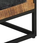 Casa si Gradina - Mobilier - Comode si corpuri - Comode - Comoda TV, 110x30x40 cm, lemn masiv de mango brut si fier - Infinity.ro