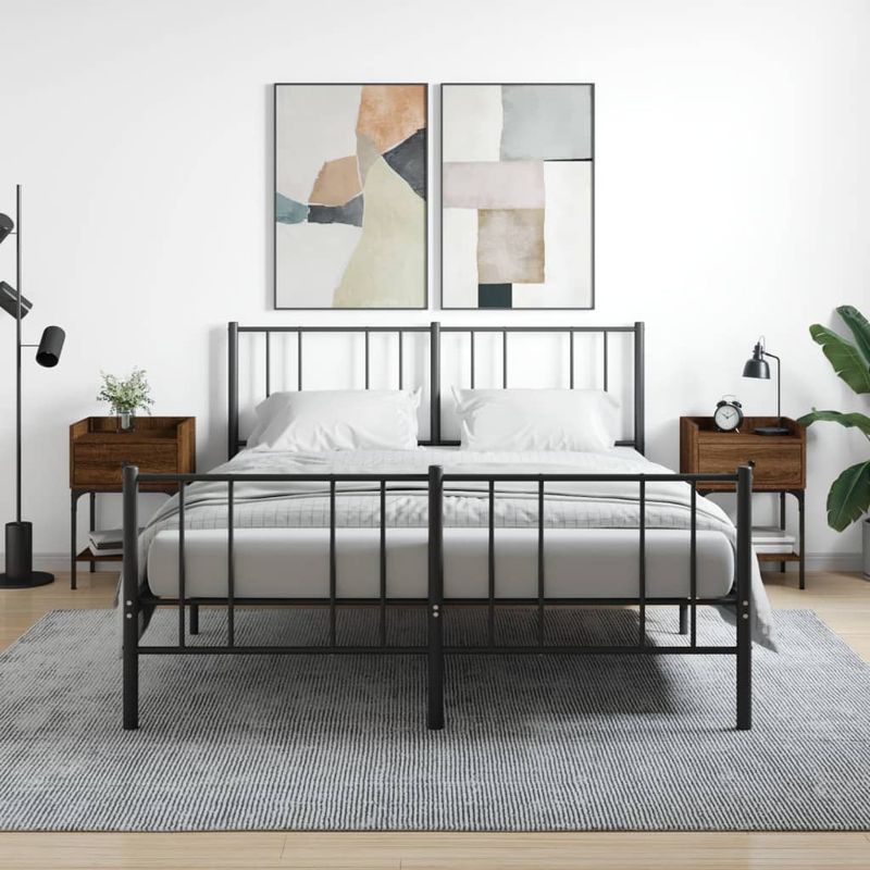 Casa si Gradina - Mobilier - Comode si corpuri - Noptiere - Noptiere, 2 buc., stejar maro, 40,5x31x60 cm, lemn compozit - Infinity.ro
