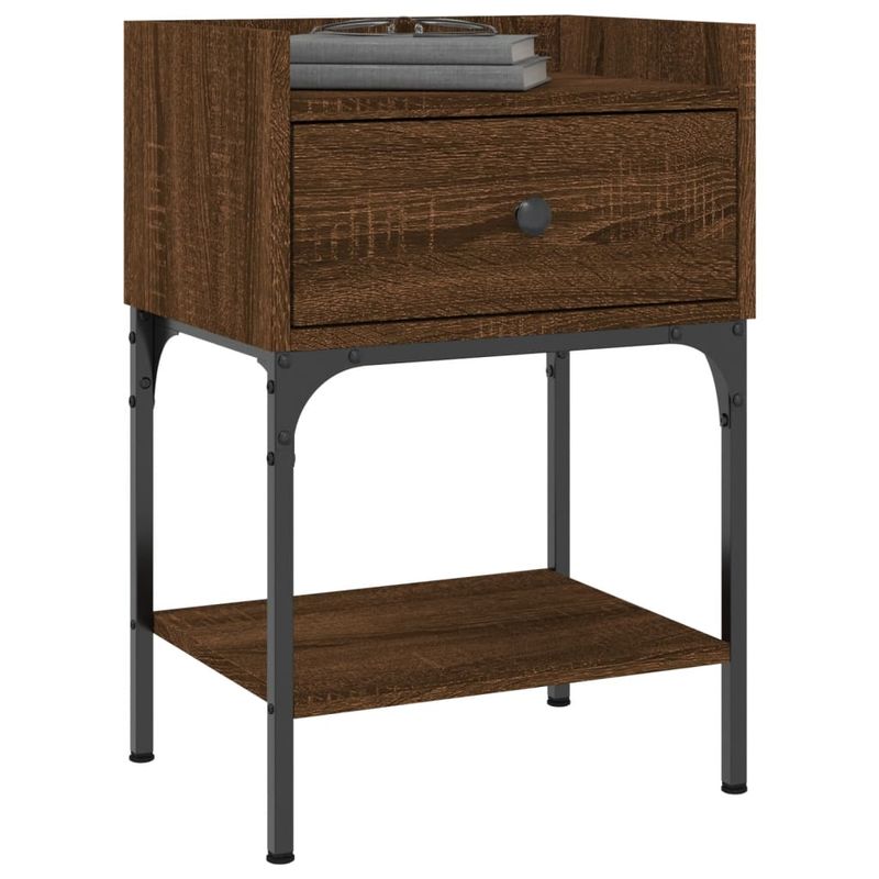 Casa si Gradina - Mobilier - Comode si corpuri - Noptiere - Noptiere, 2 buc., stejar maro, 40,5x31x60 cm, lemn compozit - Infinity.ro