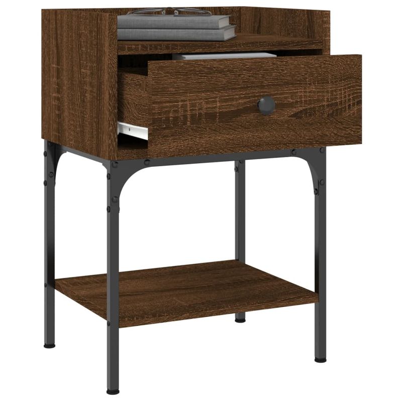 Casa si Gradina - Mobilier - Comode si corpuri - Noptiere - Noptiere, 2 buc., stejar maro, 40,5x31x60 cm, lemn compozit - Infinity.ro