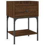 Casa si Gradina - Mobilier - Comode si corpuri - Noptiere - Noptiere, 2 buc., stejar maro, 40,5x31x60 cm, lemn compozit - Infinity.ro