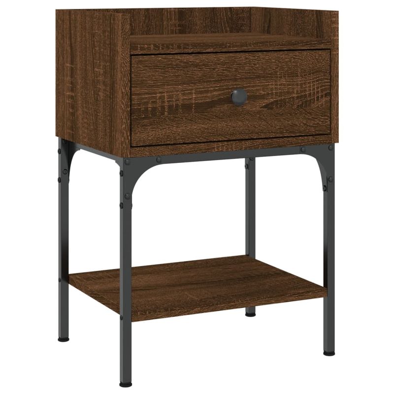 Casa si Gradina - Mobilier - Comode si corpuri - Noptiere - Noptiere, 2 buc., stejar maro, 40,5x31x60 cm, lemn compozit - Infinity.ro