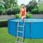 Casa si Gradina - Constructii - Scari si accesorii interioare - Scari piscine - Bestway Scara de siguranta piscina cu 4 trepte Flowclear 122 cm, 58331 - Infinity.ro