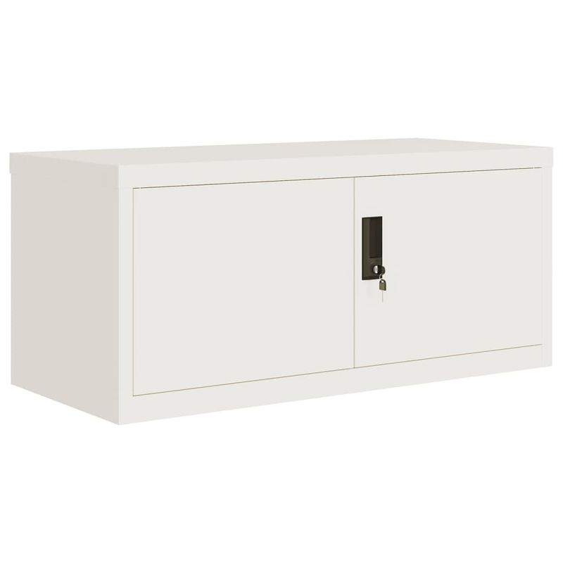 Casa si Gradina - Constructii - Depozitare, transport si protectie - Rafturi, fisete si vestiare - Fiset, alb, 90x40x220 cm, otel - Infinity.ro