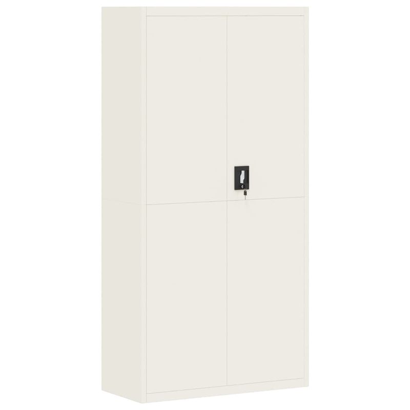 Casa si Gradina - Constructii - Depozitare, transport si protectie - Rafturi, fisete si vestiare - Fiset, alb, 90x40x220 cm, otel - Infinity.ro