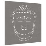 Casa si Gradina - Decoratiuni - Decoratiuni perete - Decor perete de gradina 55x55 cm design cap Buddha otel Corten - Infinity.ro