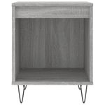 Casa si Gradina - Mobilier - Comode si corpuri - Noptiere - Noptiera, gri sonoma, 40x35x50 cm, lemn compozit - Infinity.ro