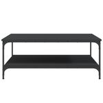 Casa si Gradina - Mobilier - Mese si birouri - Masute de cafea - Masuta de cafea negru 100x100x40 cm lemn prelucrat - Infinity.ro