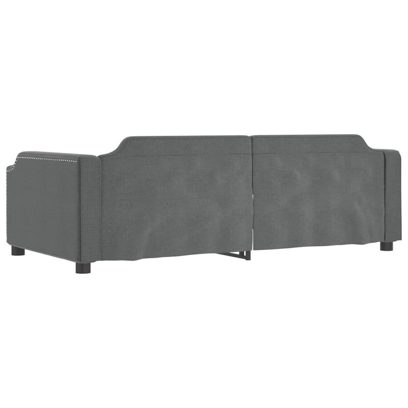 Casa si Gradina - Mobilier - Paturi si accesorii - Paturi - Cadru de pat, gri inchis, 100 x 200 cm, material textil - Infinity.ro