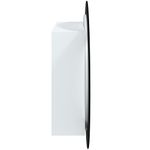 Casa si Gradina - Mobilier - Mobilier baie - Corpuri baie - Dulap de baie cu oglinda rotunda si LED, alb, 54x54x17,5 cm - Infinity.ro