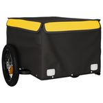 Sport si Outdoor - Ciclism - Accesorii pentru biciclete - Remorci biciclete - Remorca pentru biciclete, negru și galben, 30 kg, fier, mărime 120x54x44 cm - Infinity.ro