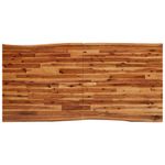 Casa si Gradina - Mobilier - Seturi de mobilier - Seturi mese si scaune - Set de masa din 3 piese, margini naturale, lemn masiv de acacia, lungime 180 cm - Infinity.ro