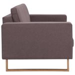 Casa si Gradina - Mobilier - Canapele si coltare - Canapele - Canapea cu 2 locuri, gri taupe, material textil - Infinity.ro