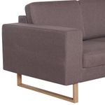 Casa si Gradina - Mobilier - Canapele si coltare - Canapele - Canapea cu 2 locuri, gri taupe, material textil - Infinity.ro