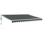 Casa si Gradina - Gradina si terasa - Umbrele si pavilioane - Umbrele - Copertina retractabila automata, antracit, 4,5x3 m - Infinity.ro