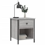 Casa si Gradina - Mobilier - Comode si corpuri - Noptiere - Noptiere, 2 buc., gri sonoma, 40x42x50 cm, lemn compozit - Infinity.ro