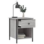 Casa si Gradina - Mobilier - Comode si corpuri - Noptiere - Noptiere, 2 buc., gri sonoma, 40x42x50 cm, lemn compozit - Infinity.ro