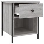 Casa si Gradina - Mobilier - Comode si corpuri - Noptiere - Noptiere, 2 buc., gri sonoma, 40x42x50 cm, lemn compozit - Infinity.ro