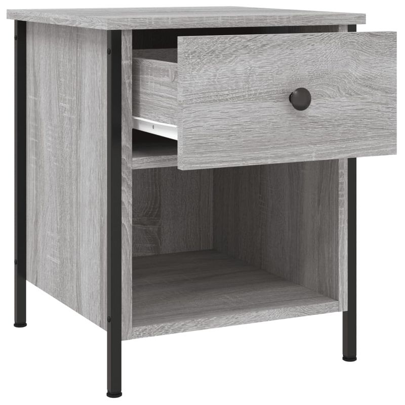 Casa si Gradina - Mobilier - Comode si corpuri - Noptiere - Noptiere, 2 buc., gri sonoma, 40x42x50 cm, lemn compozit - Infinity.ro