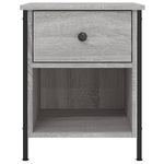 Casa si Gradina - Mobilier - Comode si corpuri - Noptiere - Noptiere, 2 buc., gri sonoma, 40x42x50 cm, lemn compozit - Infinity.ro
