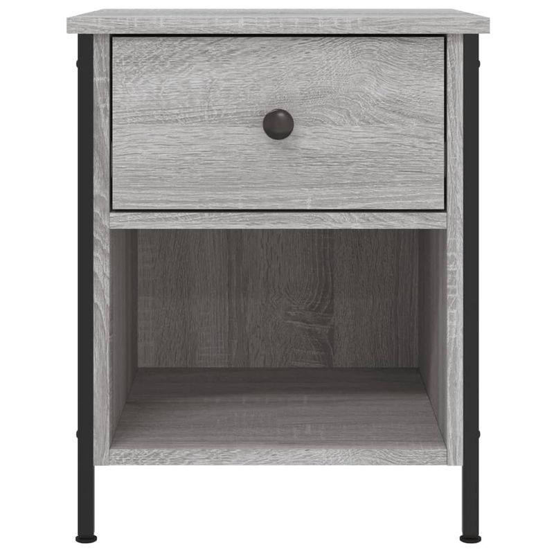 Casa si Gradina - Mobilier - Comode si corpuri - Noptiere - Noptiere, 2 buc., gri sonoma, 40x42x50 cm, lemn compozit - Infinity.ro