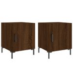 Casa si Gradina - Mobilier - Comode si corpuri - Noptiere - Noptiere, 2 buc., stejar maro, 40x40x50 cm, lemn compozit - Infinity.ro