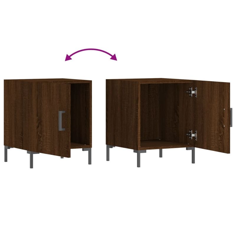 Casa si Gradina - Mobilier - Comode si corpuri - Noptiere - Noptiere, 2 buc., stejar maro, 40x40x50 cm, lemn compozit - Infinity.ro
