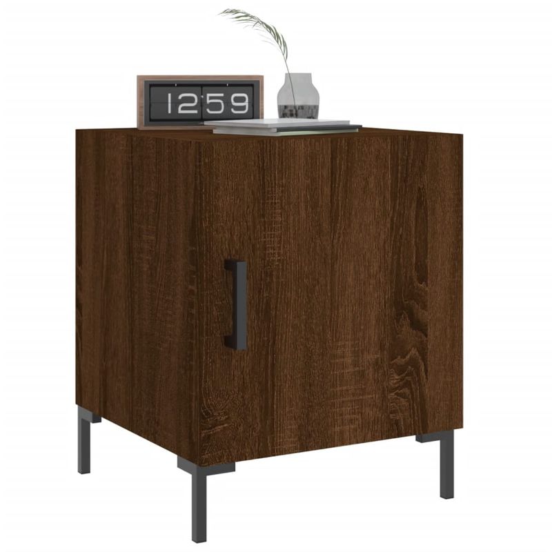 Casa si Gradina - Mobilier - Comode si corpuri - Noptiere - Noptiere, 2 buc., stejar maro, 40x40x50 cm, lemn compozit - Infinity.ro