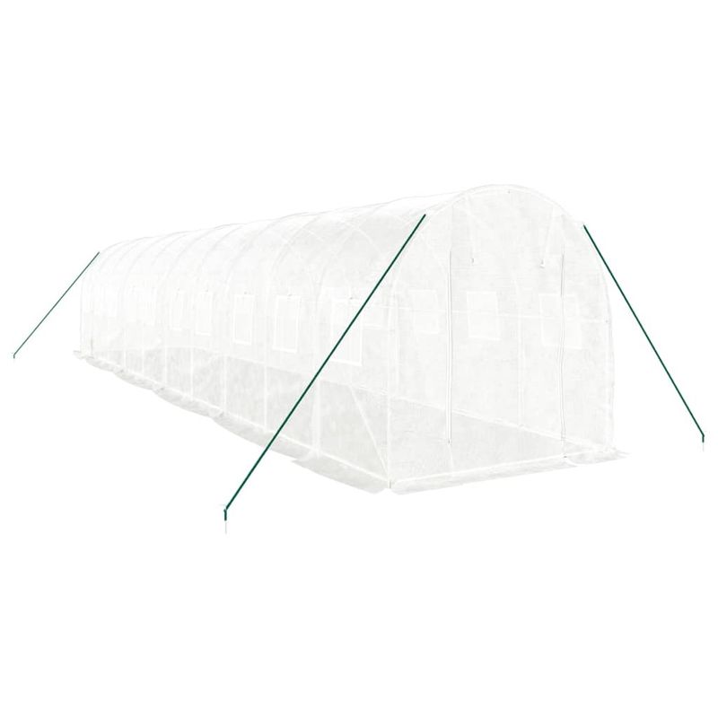 Casa si Gradina - Gradinarit si plante - Sere si solarii - Sera cu cadru din otel, alb, 20 m², 10x2x2 m - Infinity.ro