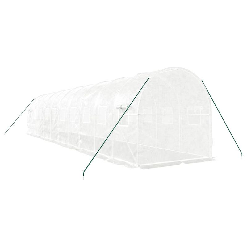 Casa si Gradina - Gradinarit si plante - Sere si solarii - Sera cu cadru din otel, alb, 20 m², 10x2x2 m - Infinity.ro