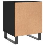 Casa si Gradina - Mobilier - Comode si corpuri - Noptiere - Noptiere, 2 buc., negru, 40x35x50 cm, lemn compozit - Infinity.ro
