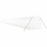 Casa si Gradina - Gradinarit si plante - Sere si solarii - Sera cu cadru din otel, alb, 48 m², 24x2x2 m - Infinity.ro