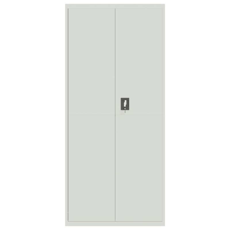 Casa si Gradina - Constructii - Depozitare, transport si protectie - Rafturi, fisete si vestiare - Fiset, gri deschis, 90x40x240 cm, otel - Infinity.ro