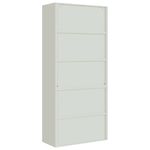 Casa si Gradina - Constructii - Depozitare, transport si protectie - Rafturi, fisete si vestiare - Fiset, gri deschis, 90x40x240 cm, otel - Infinity.ro
