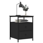 Casa si Gradina - Mobilier - Comode si corpuri - Noptiere - Noptiere, 2 buc., negru, 44x45x60 cm, lemn compozit - Infinity.ro