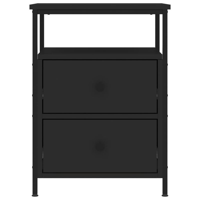 Casa si Gradina - Mobilier - Comode si corpuri - Noptiere - Noptiere, 2 buc., negru, 44x45x60 cm, lemn compozit - Infinity.ro