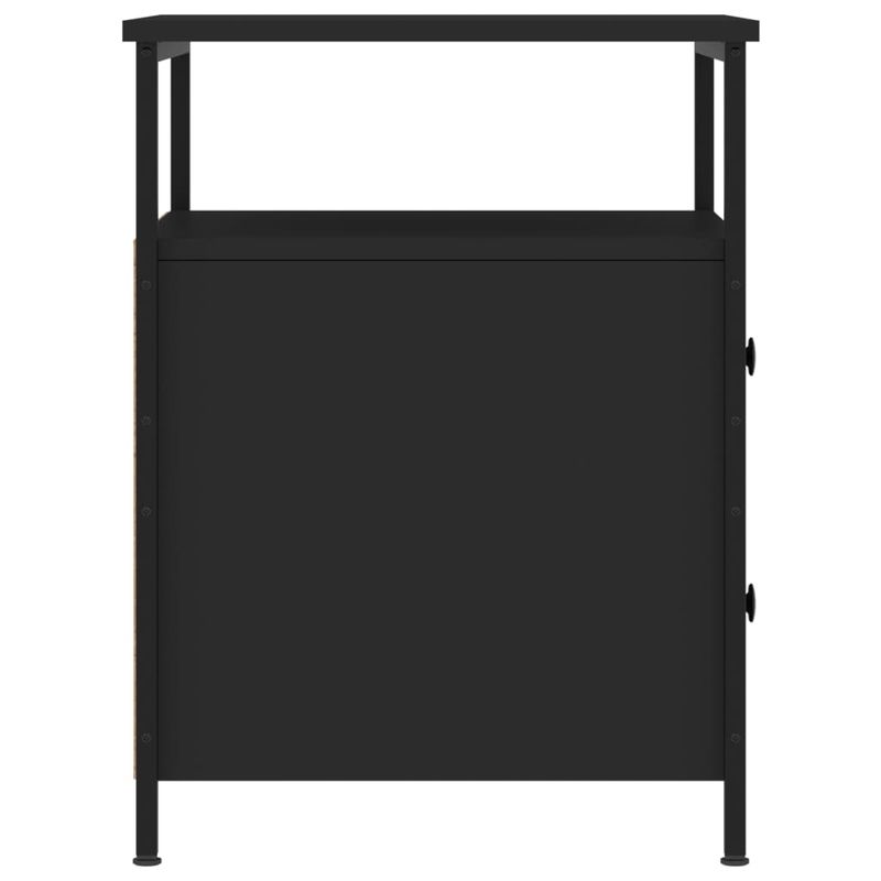 Casa si Gradina - Mobilier - Comode si corpuri - Noptiere - Noptiere, 2 buc., negru, 44x45x60 cm, lemn compozit - Infinity.ro