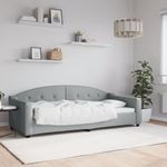 Casa si Gradina - Mobilier - Paturi si accesorii - Paturi - Pat de zi, gri deschis, 90x200 cm, material textil - Infinity.ro