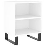 Casa si Gradina - Mobilier - Comode si corpuri - Noptiere - Noptiera, alb, 40x30x50 cm, lemn compozit - Infinity.ro