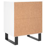Casa si Gradina - Mobilier - Comode si corpuri - Noptiere - Noptiera, alb, 40x30x50 cm, lemn compozit - Infinity.ro