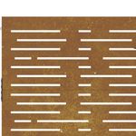 Casa si Gradina - Constructii - Usi interior, exterior si garaj - Usi garaj - Poarta pentru gradina, 105x130 cm, otel corten, dreptunghiuri - Infinity.ro