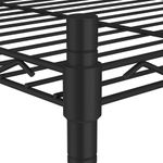 Casa si Gradina - Mobilier - Biblioteci si rafturi - Rafturi - Raft depozitare cu roti, 3 niveluri, negru, 60x35x81cm, 150 kg - Infinity.ro